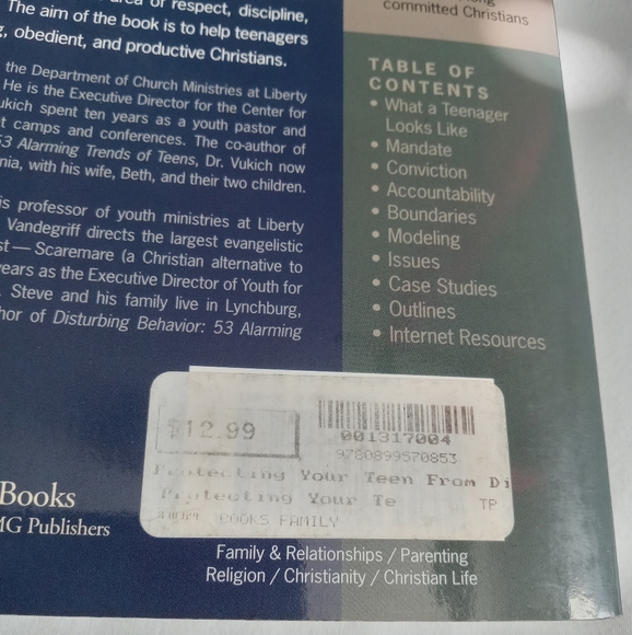 " Protecting Your Teen From Disturbing Behavior " Book Parenting Christian Faith - Picture 9 of 10